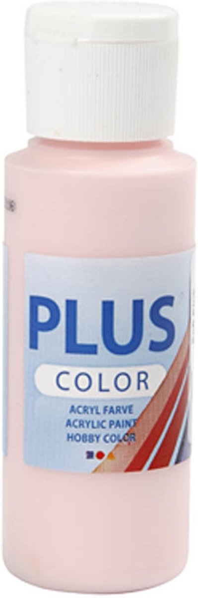 Plus Color acrylverf, soft pink, 60ml [HOB-39666]